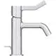 Wascharmatur von Ideal Standard mit einem langen Griff und einem seitlichen Ablassgarnitur, in verchromter Ausführung, geeignet für moderne Badezimmergestaltung.